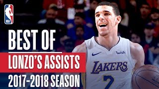 Lonzo Balls Best Assists of the 20172018 NBA Regular Season [upl. by Zakarias]