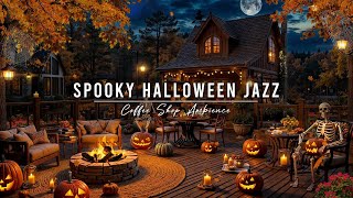 Cozy Autumn Porch Ambience amp Smooth Jazz Music for Studying Work 🍂 Relaxing Jazz Background Music [upl. by Melesa]