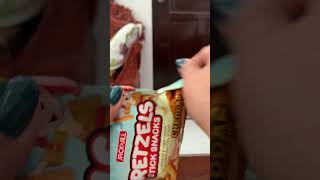 ASMR pretzels stick snacks satisfying sound shorts [upl. by Ettenay]