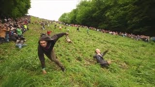 Gloucester Cheese Rolling 2012 OFFICIAL  Worlds Stupidest Competition [upl. by Ennaxxor]