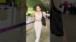 Tejasswi Prakash At Mumbai Airport tejasswiprakash b4upaps shorts bollywood [upl. by Attiuqahs]