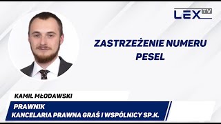 Zastrzeżenie numeru PESEL  LEX TV [upl. by Kassi362]