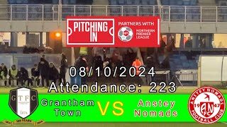 Grantham Town 11 Anstey Nomads Pitching In Northern Premier League Division 1 08102024 4K [upl. by Rennold]