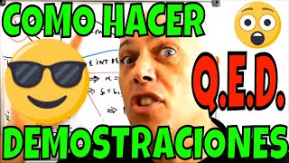 COMO HACER UNA DEMOSTRACIÓN EN MATEMÁTICA [upl. by Susanetta]