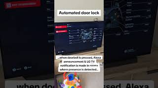 Automated Door Lock Home Assistant NodeRed ring LGTV Zigbee motion sensor and a Yale Conexis [upl. by Attekahs]