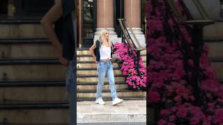 Beautiful blonde lady enjoying Monaco billionaire monaco luxury trending lifestyle fyp [upl. by Alrad]