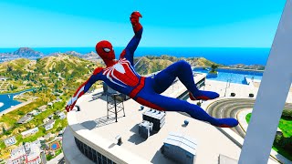 GTA 5 Epic Ragdoll GREEN SPIDERMAN VS RED MINIONVS GREEN HULK Euphoria Physics amp Funny Fails [upl. by Allisirp975]