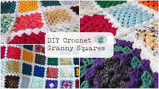 DIY Crochet Granny Squares ¦ The Corner of Craft [upl. by Llerreg209]