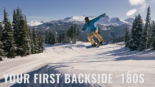 Your First Backside 180s On A Snowboard [upl. by Bohannon]