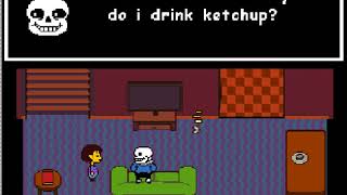 Undertale why does sans drink ketchup [upl. by Annam]