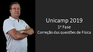 Vestibular Unicamp 2019 1a fase Questão 40 [upl. by Ecirual]