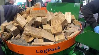 Posch LogPack Demo working with Posch LogFix 30 RC Firewood Cleaner  Jas P Wilson [upl. by Ysabel125]