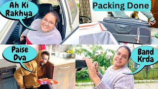 Viah Di Packing Krni Too Much Aukhi 😂  Suita Da Panga 😡 Amanjass Vlogs [upl. by Ellehcsar]