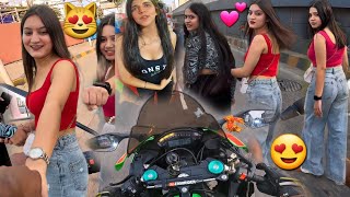 Diwali me Superbike ne Deewana kiya💕😍Market Reactions on KhushiZ900 rider [upl. by Ik]