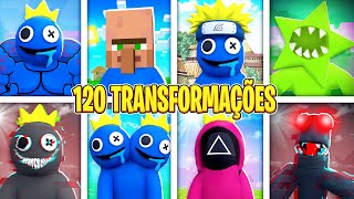 Todas as 120 Transformações de Rainbow Friends no Roblox 😃 [upl. by Etnwahs]