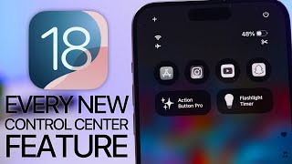 iOS 18 Control Center  Every NEW Feature [upl. by Noraj806]