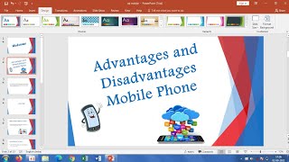 Make a PowerPoint Presentation On Advantages And Disadvantages Of Mobile Phone [upl. by Glynas]