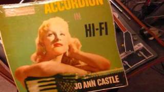 1958 JO ANN CASTLE Bumble boogie ACCORDION IN HIFI [upl. by Ahtibbat]