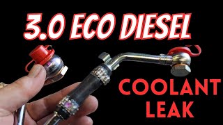 30 Eco Diesel Removing Intake Manifold for Coolant Leak [upl. by Adnam]