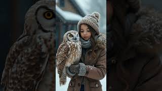 Snowfall and the Enchanted Owl  Owl Video [upl. by Harmonia]