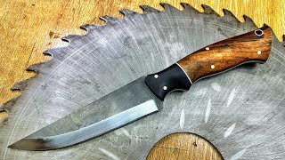 Making A Hunting Knife From A Saw Blade [upl. by Petit]