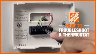 How to Troubleshoot a Thermostat  The Home Depot [upl. by Nagek]