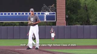 RHP Justin Lange Llano High School Class of 2020 [upl. by Ativ130]