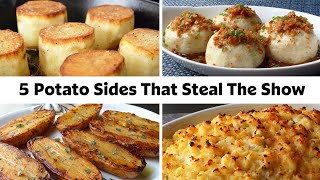 5 Delicious Potato Side Dishes  Food Wishes [upl. by Iclek]