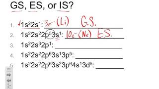 Ground State Excited State or Impossible Electron Configurations [upl. by Rowe709]