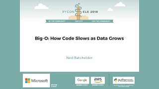 Ned Batchelder  BigO How Code Slows as Data Grows  PyCon 2018 [upl. by Akapol]