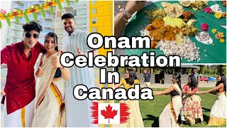 🇨🇦 Onam celebration in canada  2024  kerela style  sadhya 🇨🇦 [upl. by Seniag]