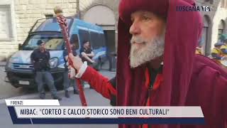 20241205 FIRENZE  MIBAC CORTEO E CALCIO STORICO SONO BENI CULTURALI [upl. by Ynnaj]