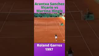 Arantxa Sanchez Vicario vs Martina Hingis Roland Garros 1997 Shorts [upl. by Eedak]