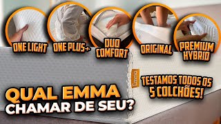 ATUALIZADO TESTAMOS TODOS OS COLCHÕES EMMA Melhor Colchão Análise COMPLETA Colchão Emma é bom 😯 [upl. by Acissev]