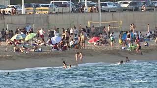 Nova Mar Bella Beach Barcelona Spain  Platja de la Nova Mar Bella Barcelona  Playa del Llevant [upl. by Nivle588]