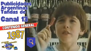 Publicidades Argentinas LS85 Canal 13 1987 comercial argentina 80s [upl. by Shanly756]