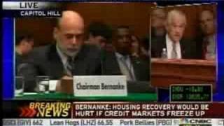 Congressman Ron Paul Schools Bernanke on the Bailout Plan [upl. by Aryc]