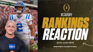 Josh Pate reacts to College Football Playoff Rankings Should Georgia have fallen 9 spots [upl. by Asseram]