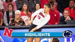 Nebraska at Penn State  Highlights  Big Ten Volleyball  Nov 3 2023 [upl. by Angi437]