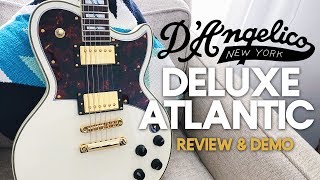 DAngelico Deluxe Atlantic Guitar Demo amp Review [upl. by Annayt]