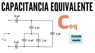 CAPACITANCIA EQUIVALENTE capacitores en serie y paralelo  Problema 77 quotFrancoquot [upl. by Rosanne]