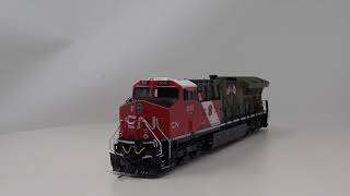 Yankeedabbler opens the new Intermountain ET44AC Canadian National Veterans locomotive [upl. by Gnouc]