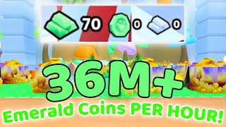 How to get 36M Emerald Coins an hour  Pet Simulator 99 [upl. by Lacee]