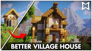 ► Improved Villager House Tutorial Minecraft  Survival Builds [upl. by Morry]