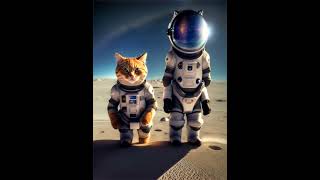 Pedro the Cat Astronaut Space Adventure Begins 🐱🚀 AstronautCat AIanimation ViralCat [upl. by Egbert109]