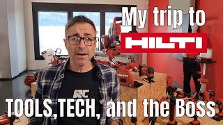 A visit to see Hilti some of the tools fastenings and technology and I met the Boss [upl. by Gasper132]