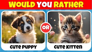 Would You Rather CUTE Pets Edition😍🐶 wouldyourather fyp quiz [upl. by Hadnama]