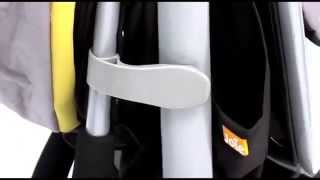 Joie Litetrax 3Wheeled Stroller  How To Use  BabySecurity [upl. by Hoashis453]