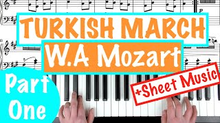 How to play TURKISH MARCH Rondo Alla Turca  WA Mozart Piano Tutorial [upl. by Nnayhs]