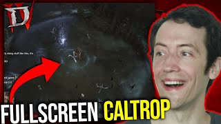 Diablo 4  Caltrops hits the entire Screen now LOL [upl. by Mcnelly15]